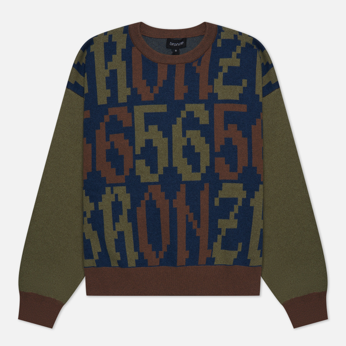 Мужской свитер Bronze 56k Old E синий, Размер S