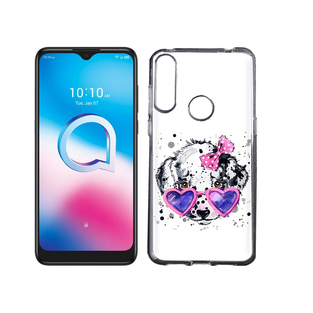 

Чехол MyPads Tocco для Alcatel 3L (2020) 5029Y долматинец в очках (PT159035.666.337), Tocco