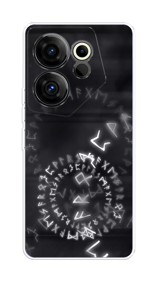 

Чехол на Tecno Camon 20 Premier "Руны", Серый;черный, 304250-3