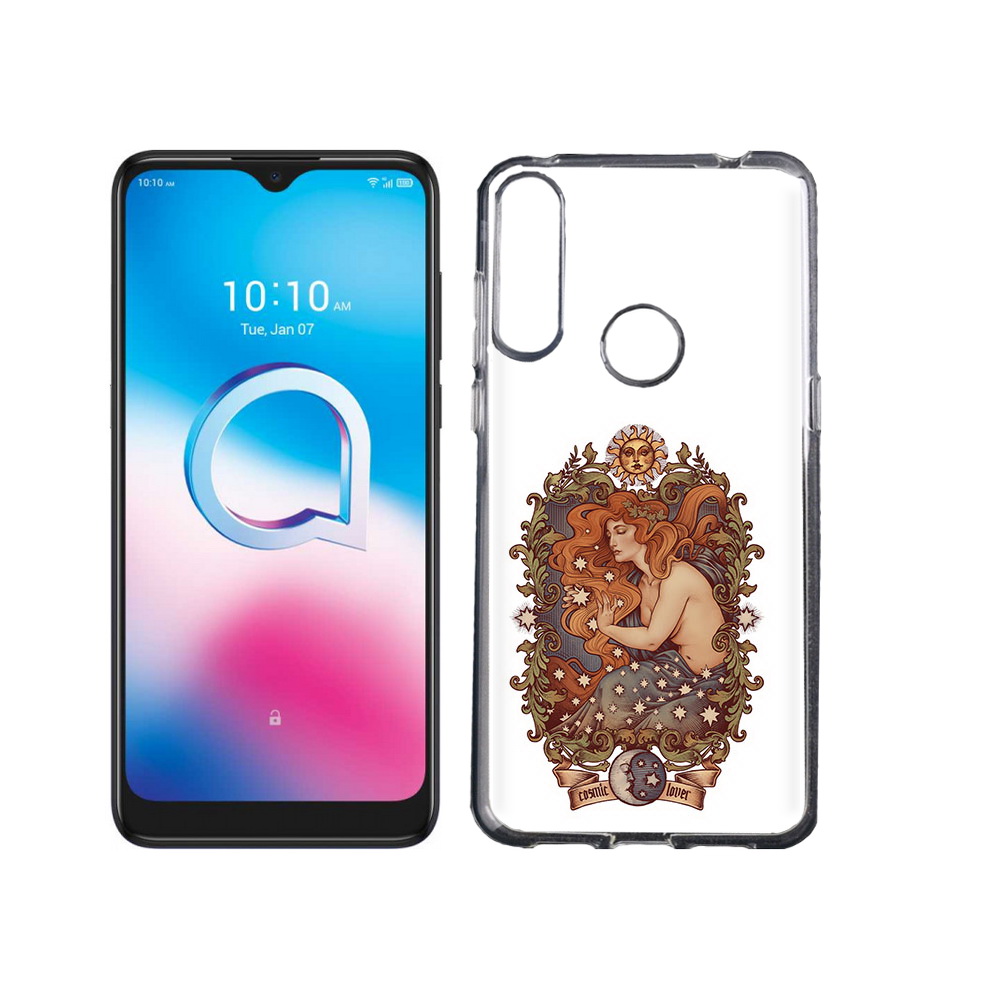 

Чехол MyPads Tocco для Alcatel 3L (2020) 5029Y звездная девушка абстракция, Tocco