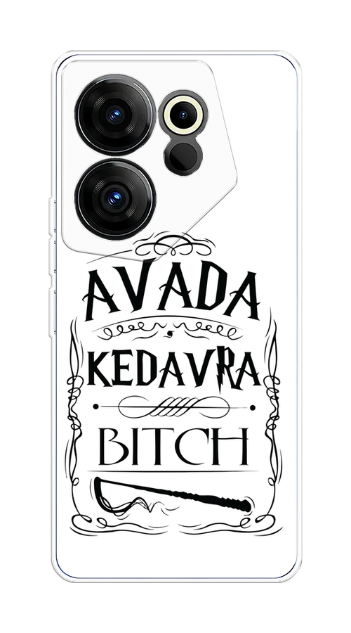 

Чехол на Tecno Camon 20 Premier "Avada kedavra bitch", Белый;серый;черный, 304250-6