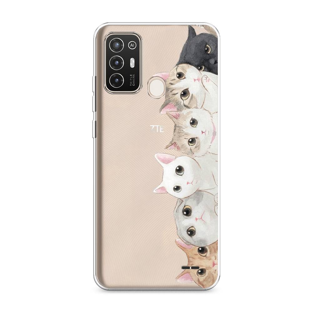 

Силиконовый чехол "Котики" на ZTE Blade A52, Котики