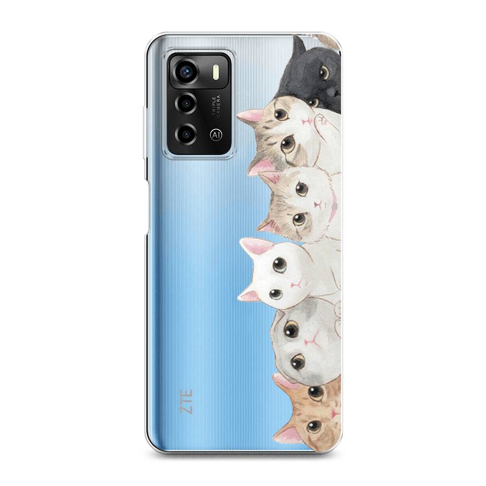

Силиконовый чехол "Котики" на ZTE Blade A72, Котики