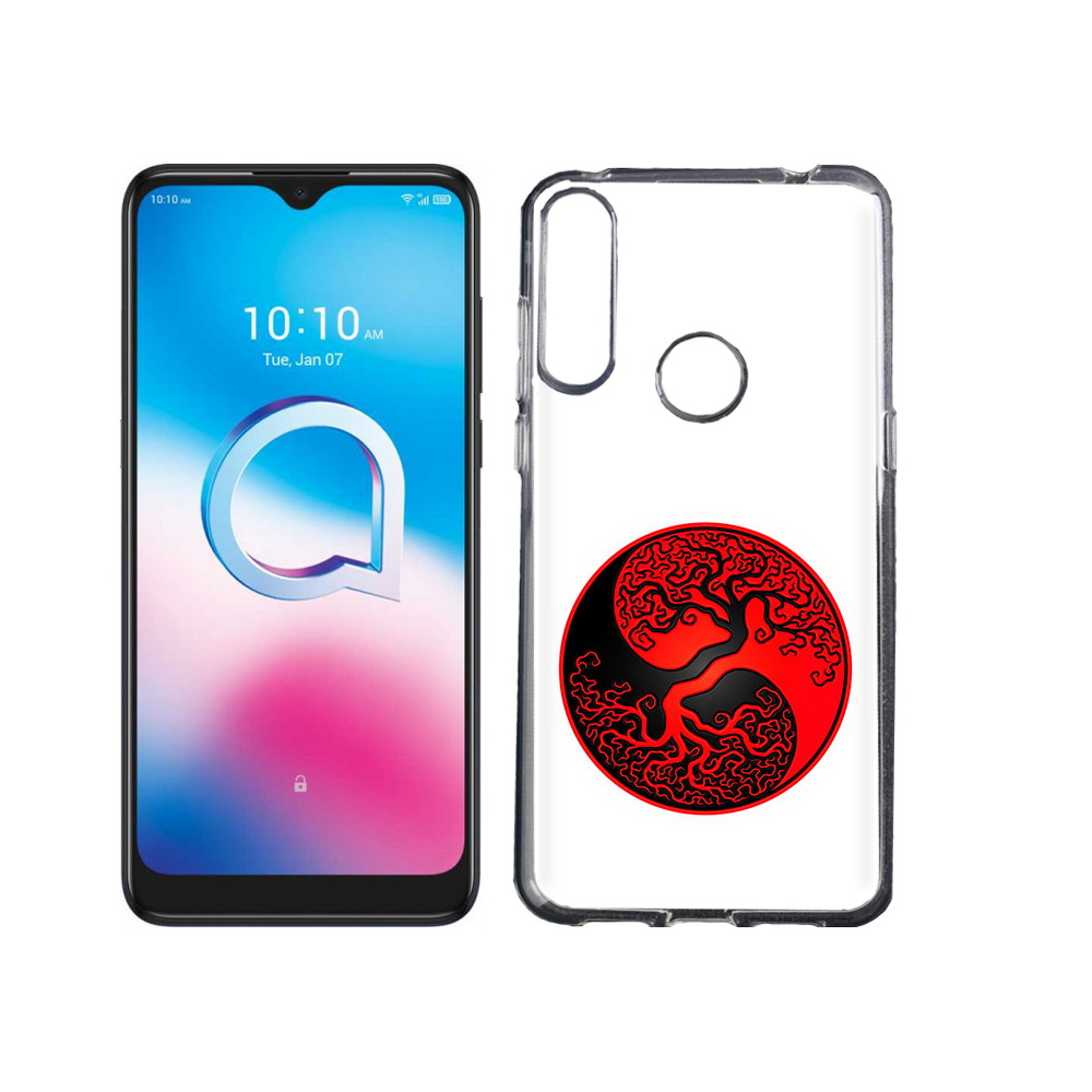 

Чехол MyPads Tocco для Alcatel 3L (2020) 5029Y инь янь дерево (PT159035.666.379), Tocco