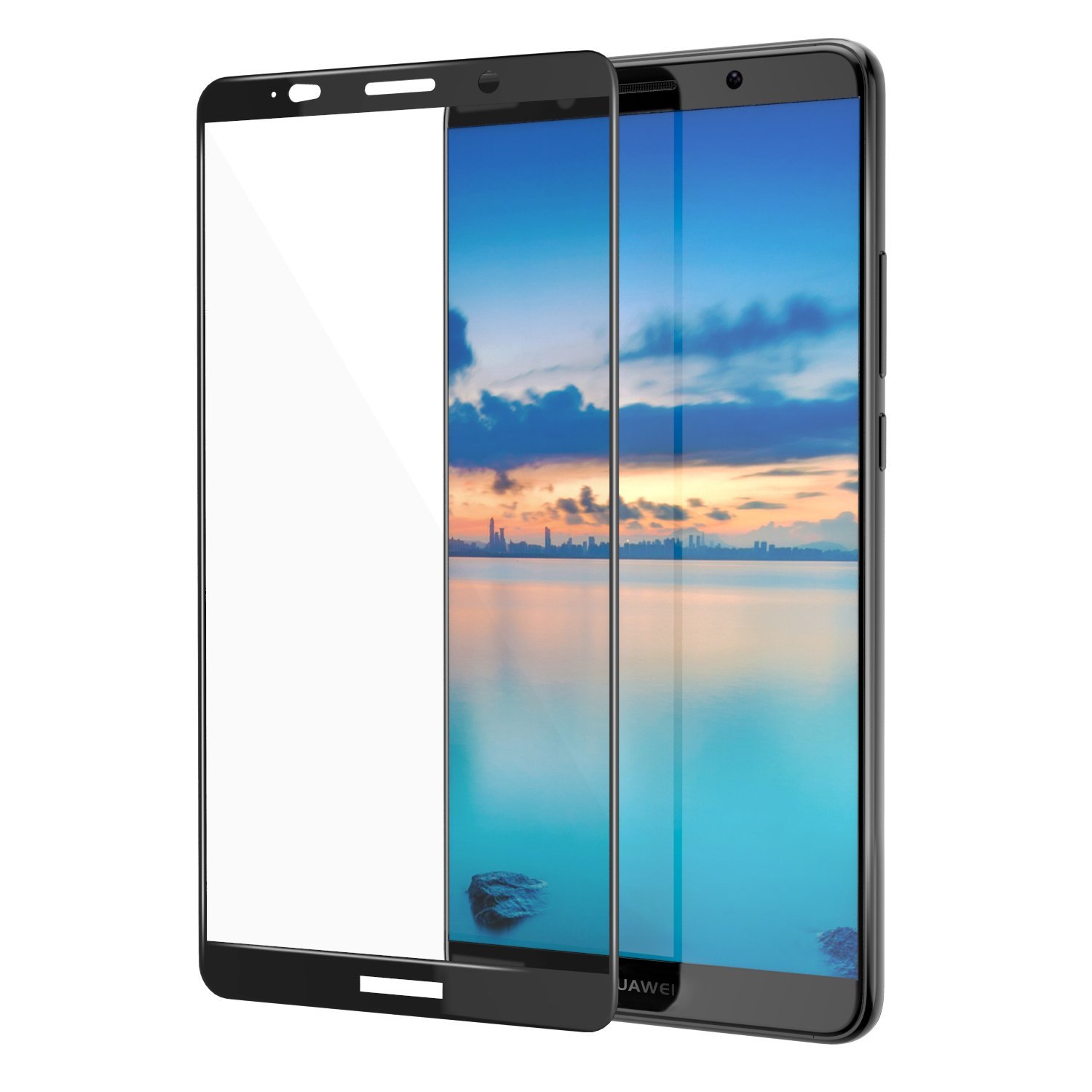 

Защитное стекло на Huawei Mate 10, 3D, черный, X-case