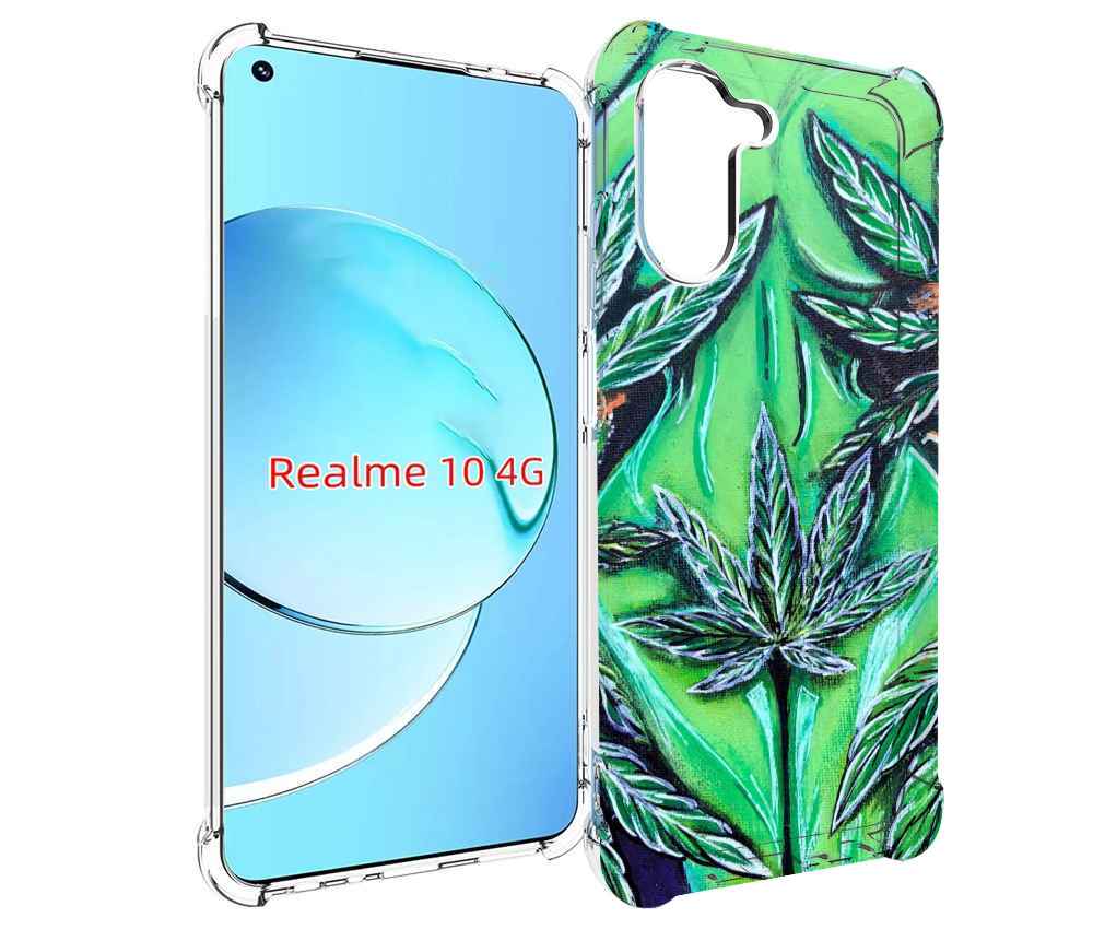 

Чехол MyPads зеленая девушка для Realme 10, Прозрачный, Tocco