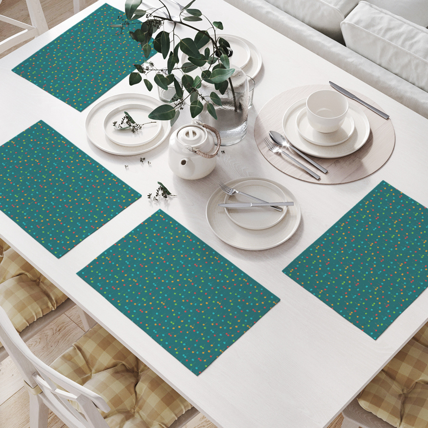 

Комплект салфеток JoyArty "Красочные вишенки арт-дизайн" (32х46 см, 4 шт.), Зеленый, Красочные вишенки арт-дизайн