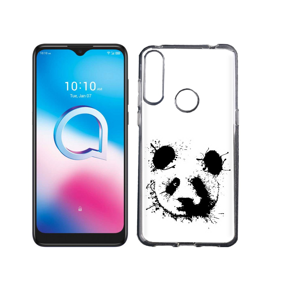 

Чехол MyPads Tocco для Alcatel 3L (2020) 5029Y клякса-панда (PT159035.666.389), Tocco