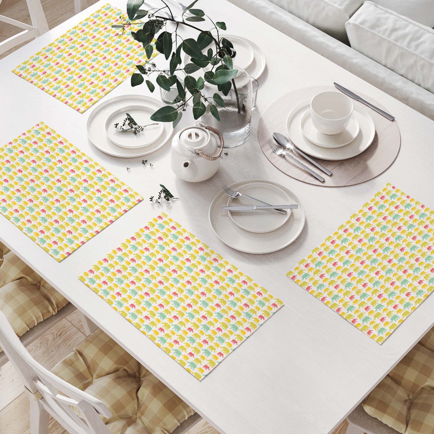 

Комплект салфеток JoyArty "Дикие животные джунглей" (32х46 см, 4 шт.), Дикие животные джунглей