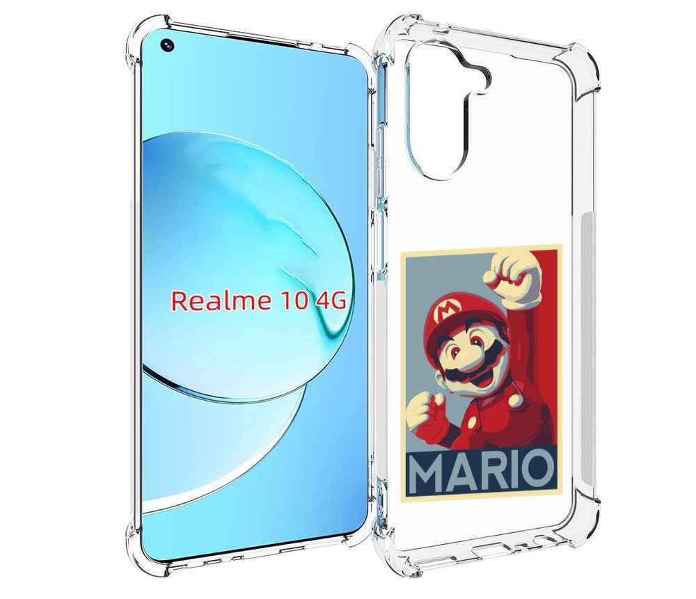 

Чехол MyPads злой марио для Realme 10, Прозрачный, Tocco
