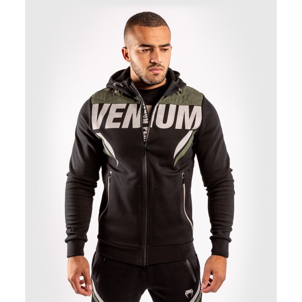 фото Толстовка venum impact черная/хаки m