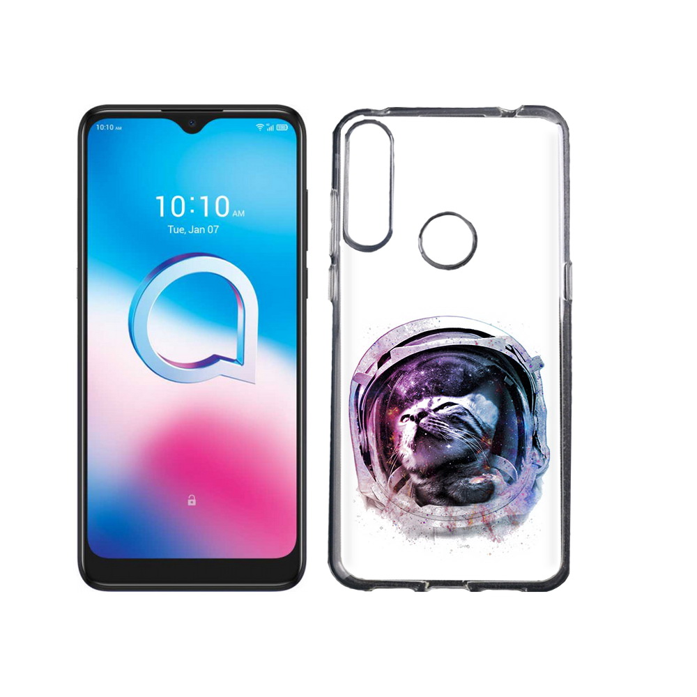 

Чехол MyPads Tocco для Alcatel 3L (2020) 5029Y кот в шлеме (PT159035.666.396), Tocco