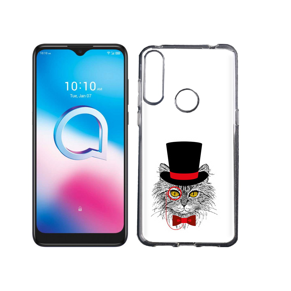 

Чехол MyPads Tocco для Alcatel 3L (2020) 5029Y кот в шляпе (PT159035.666.397), Tocco