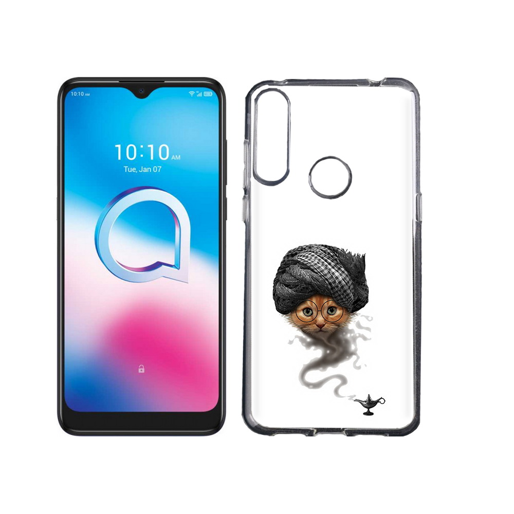 

Чехол MyPads Tocco для Alcatel 3L (2020) 5029Y кот джин (PT159035.666.398), Tocco