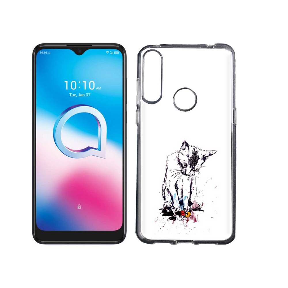 

Чехол MyPads Tocco для Alcatel 3L (2020) 5029Y кот и микки (PT159035.666.399), Tocco