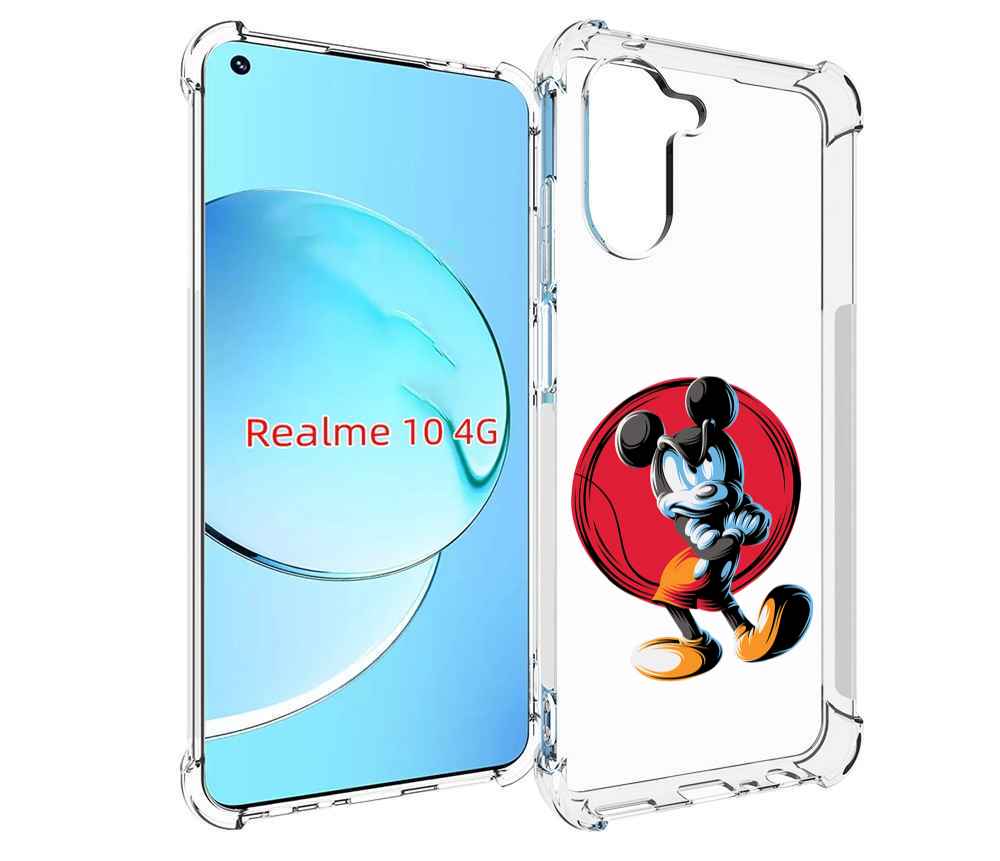 

Чехол MyPads злой-микки для Realme 10, Прозрачный, Tocco
