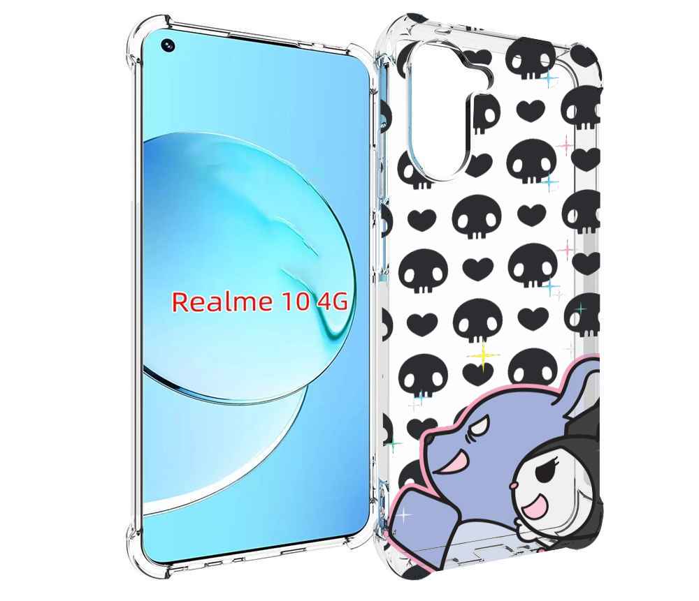 

Чехол MyPads злые-мини-животные детский для Realme 10, Прозрачный, Tocco