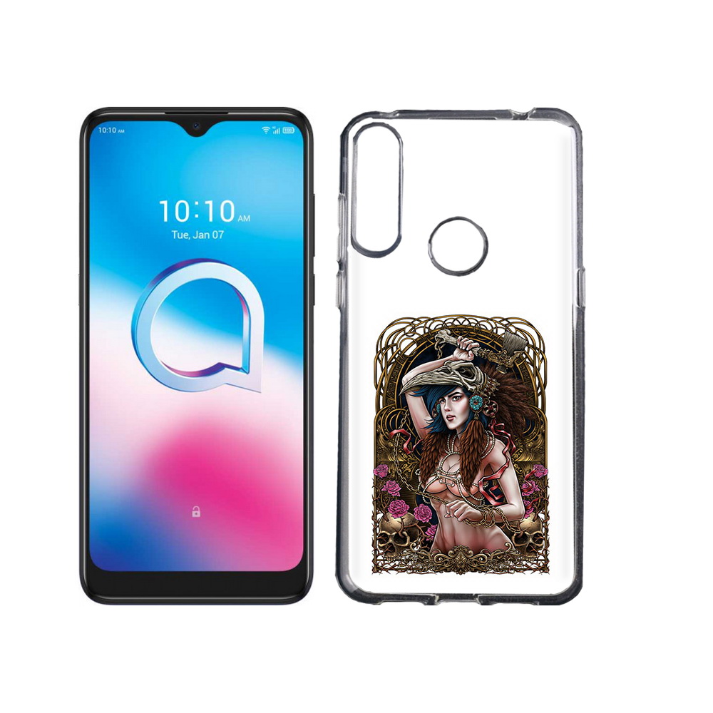 

Чехол MyPads Tocco для Alcatel 3L (2020) 5029Y красивая девушка рисунок (PT159035.666.407), Tocco