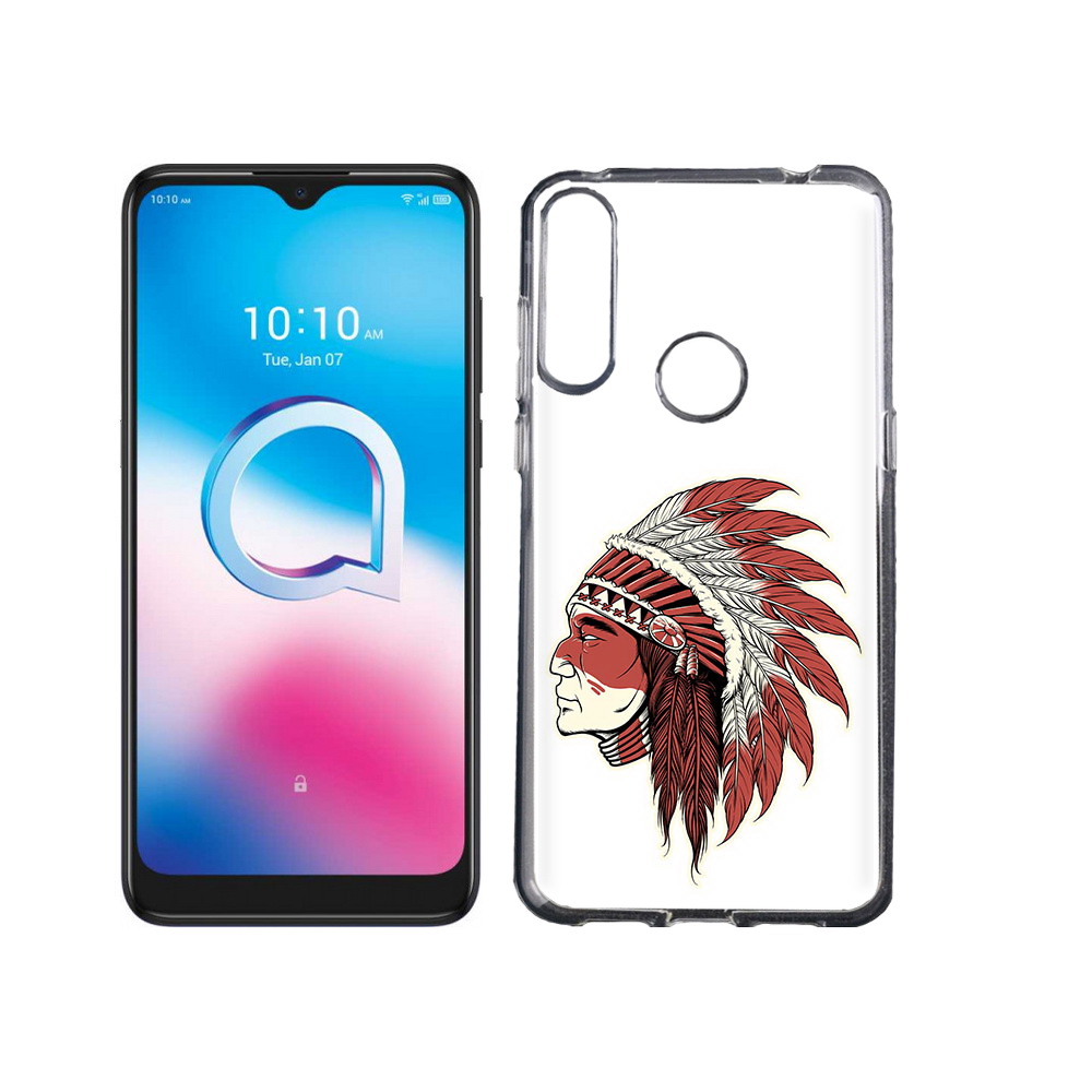 

Чехол MyPads Tocco для Alcatel 3L (2020) 5029Y красный индеец (PT159035.666.411), Tocco