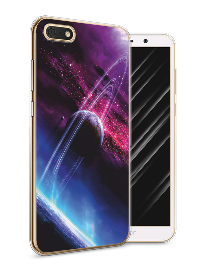 

Чехол Awog на Huawei Y5 2018 "Сова арт 7", Синий;голубой, 65950-1