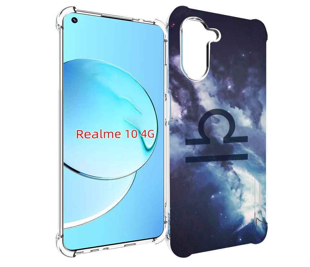 

Чехол MyPads знак зодиака весы 5 для Realme 10, Прозрачный, Tocco