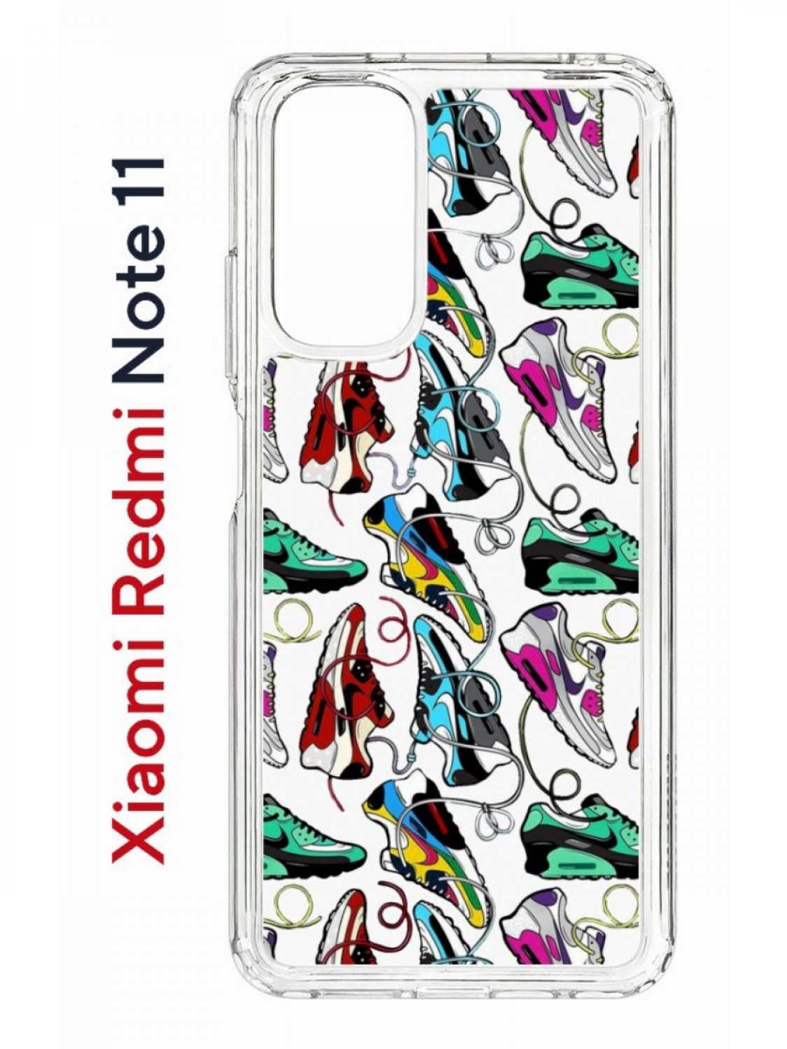 фото Чехол на redmi note 11/11s kruche print кроссы nike air max,противоударный бампер кruче