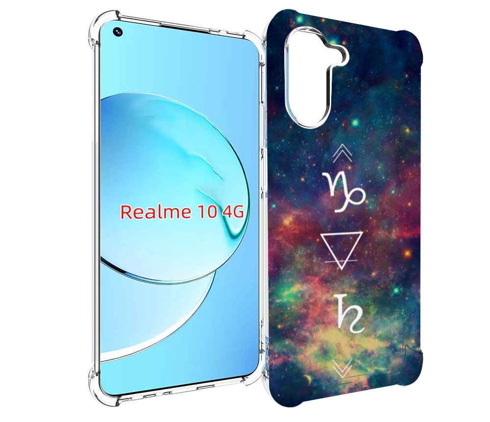 

Чехол MyPads знак зодиака козерог 5 для Realme 10, Прозрачный, Tocco