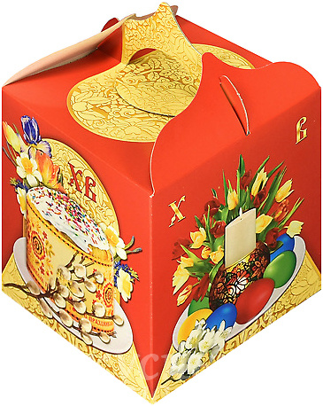 

Коробка для кулича 17х17 см. ХВ