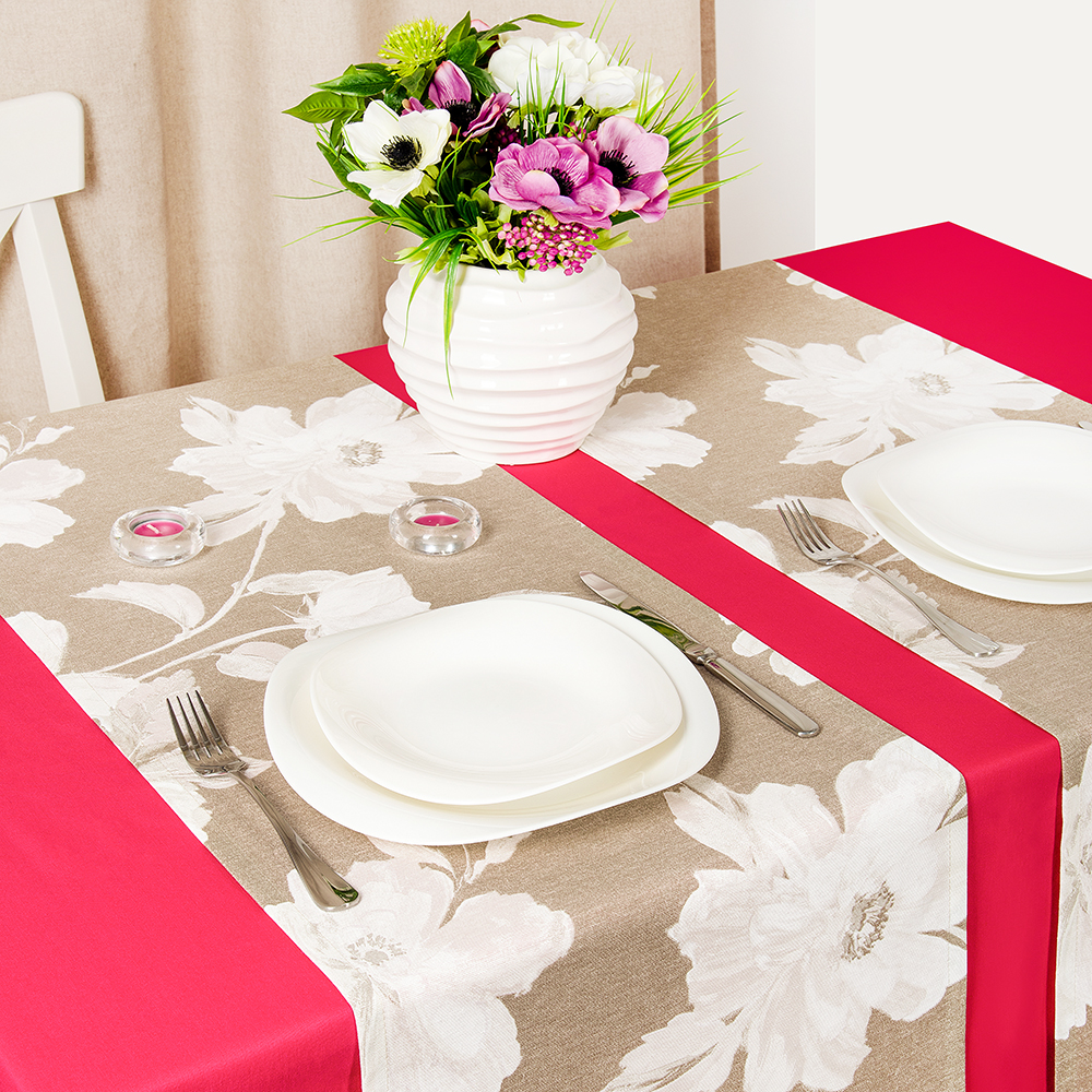 

Комплект декоративных дорожек на стол из 2 шт. Эллениум, Altali, 140x40 см, 2-1844/2, Бежевый