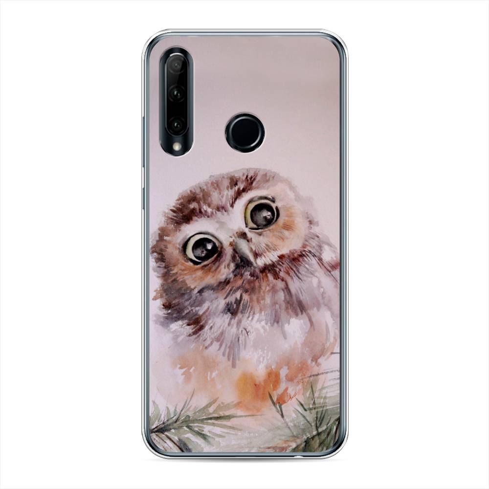 фото Чехол awog "сова для розовом" для honor 10i