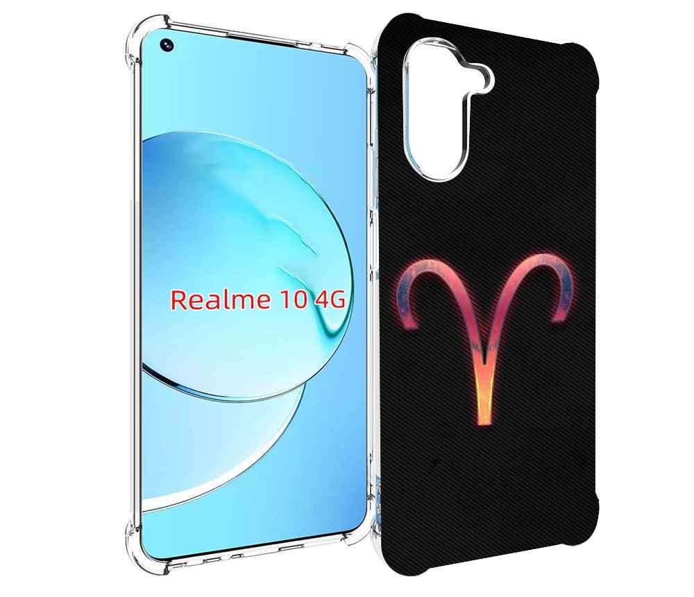 

Чехол MyPads знак зодиака овен 1 для Realme 10, Прозрачный, Tocco
