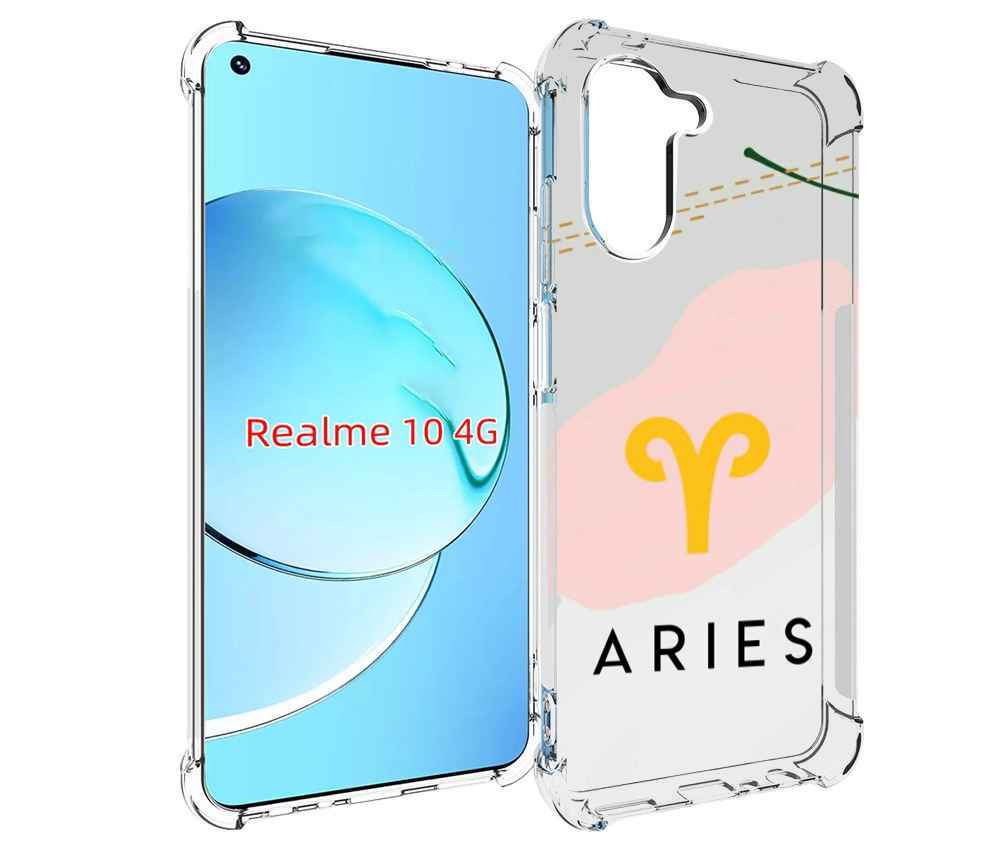 

Чехол MyPads знак зодиака овен 7 для Realme 10, Прозрачный, Tocco