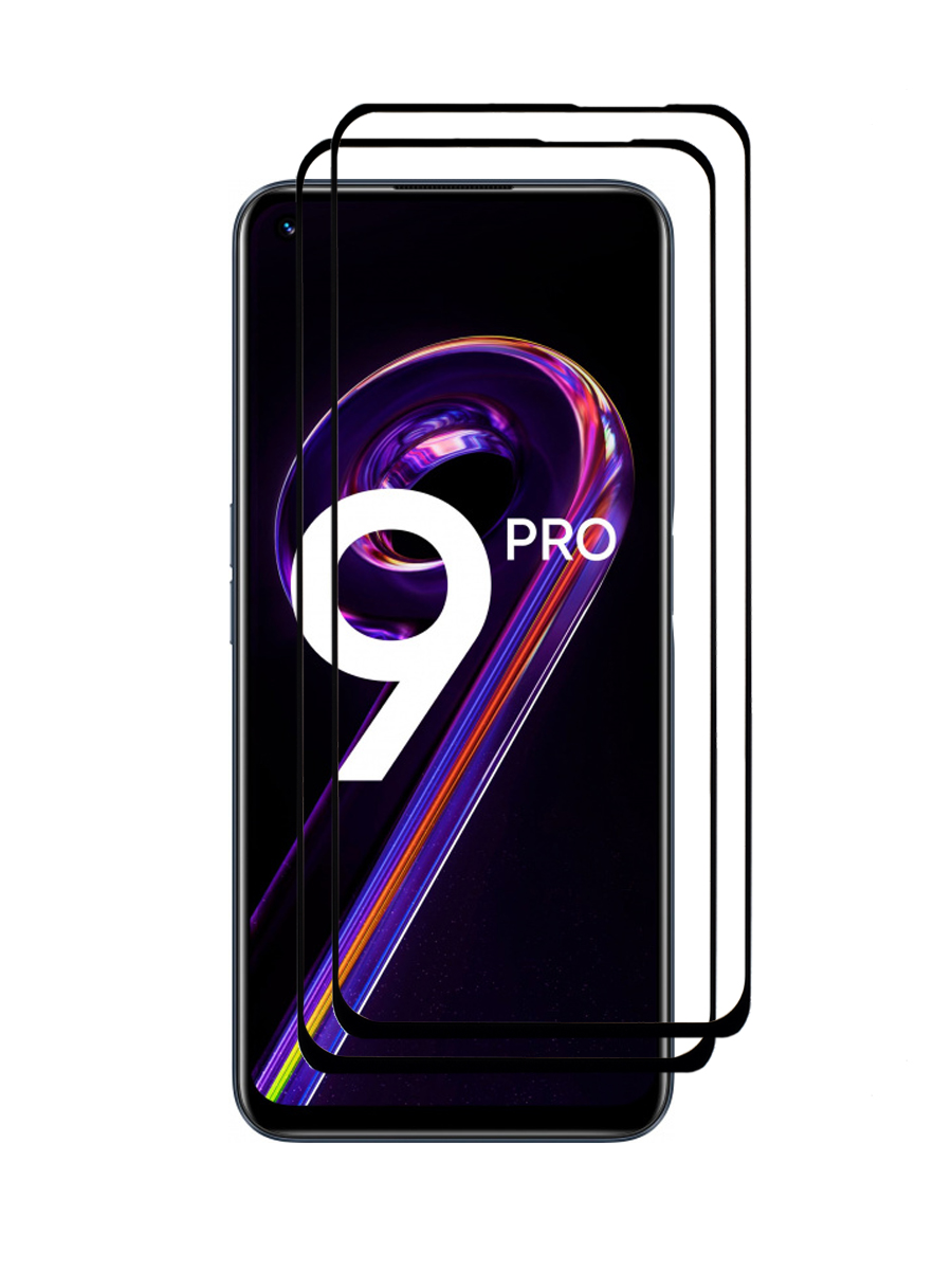 

Защитное стекло для Realme 9 Pro черный, с рамкой, КОМПЛЕКТ 2шт, MOTG-5D-RLM-9-PRO