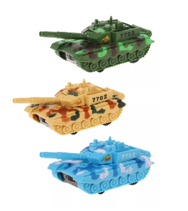 

Танк инерционный Наша игрушка свет, звук, тестовые эл.пит. LR44/AG13*3 шт., в асс., Разноцветный