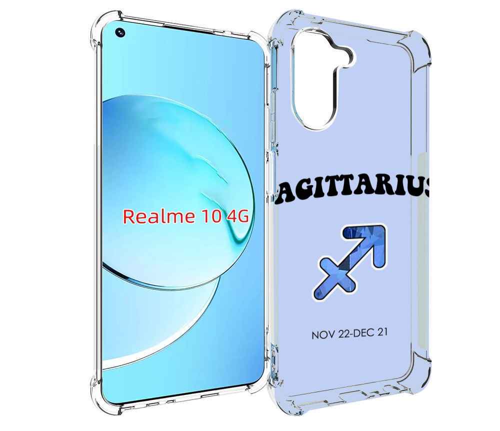 

Чехол MyPads знак зодиака стрелец 1 для Realme 10, Прозрачный, Tocco