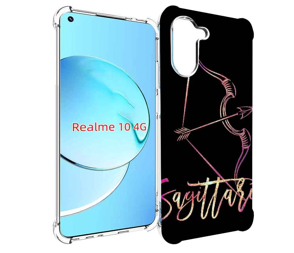 

Чехол MyPads знак зодиака стрелец 3 для Realme 10, Прозрачный, Tocco