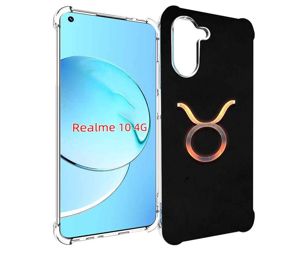 

Чехол MyPads знак зодиака телец 5 для Realme 10, Прозрачный, Tocco