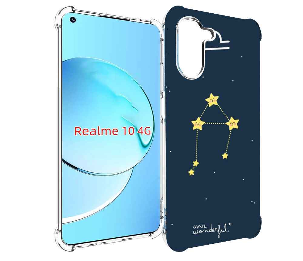 

Чехол MyPads знак-зодиака-весы-1 для Realme 10, Прозрачный, Tocco