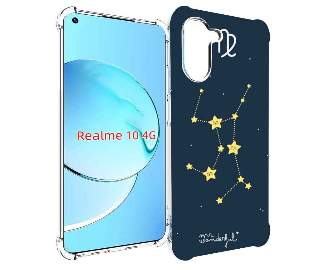 

Чехол MyPads знак-зодиака-дева-3 для Realme 10, Прозрачный, Tocco