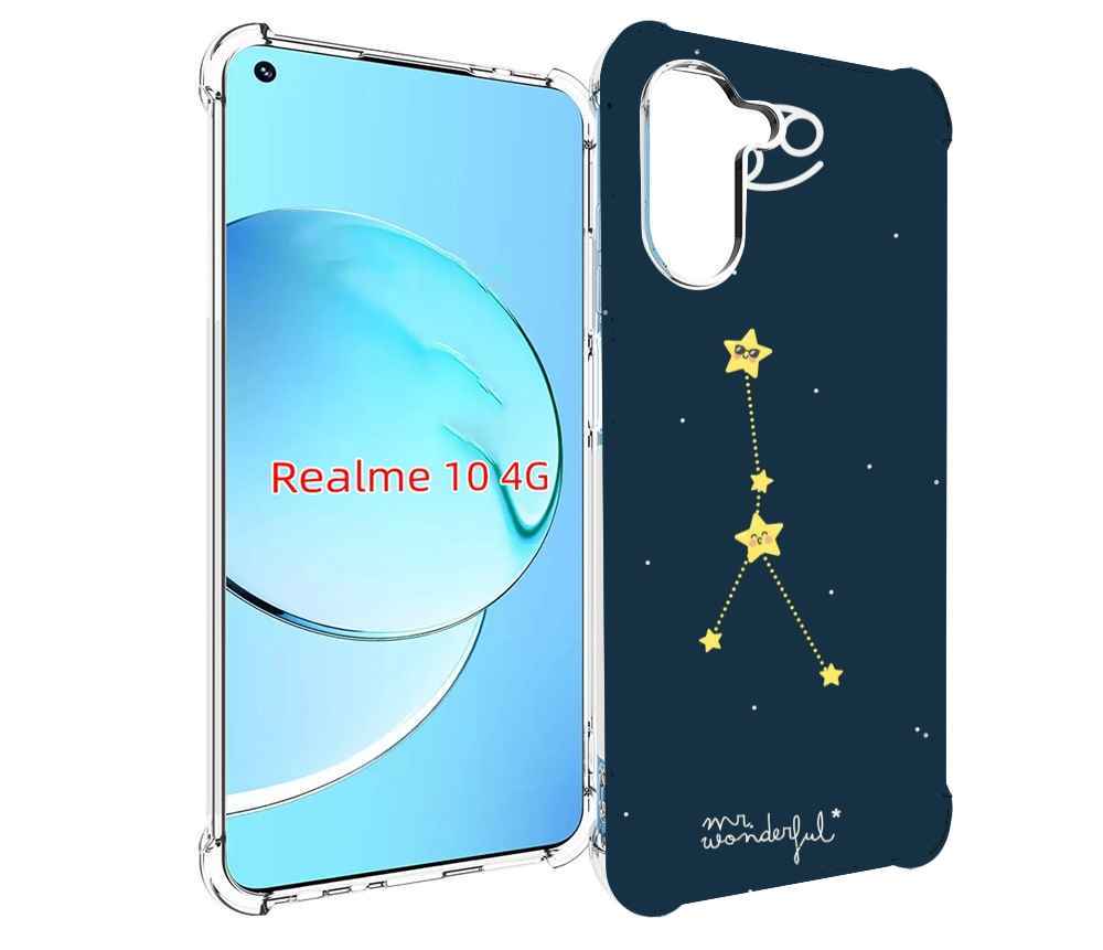 

Чехол MyPads знак-зодиака-рак-3 для Realme 10, Прозрачный, Tocco