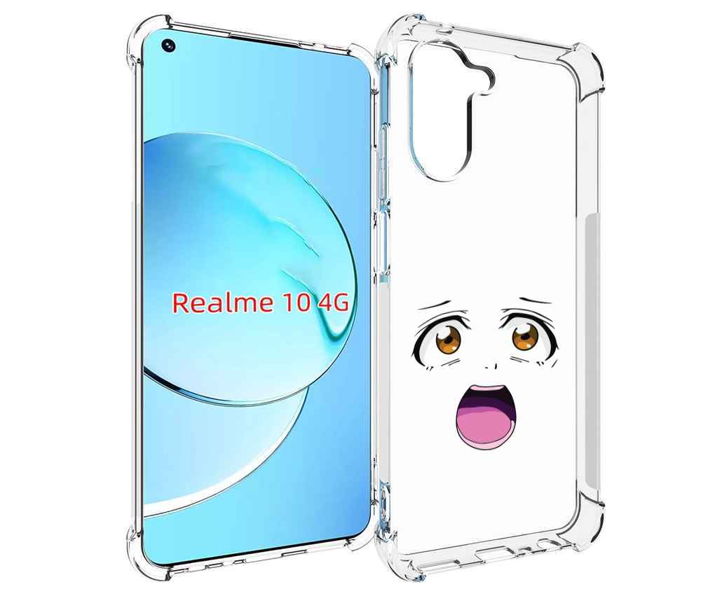 

Чехол MyPads аниме лицао для Realme 10, Прозрачный, Tocco