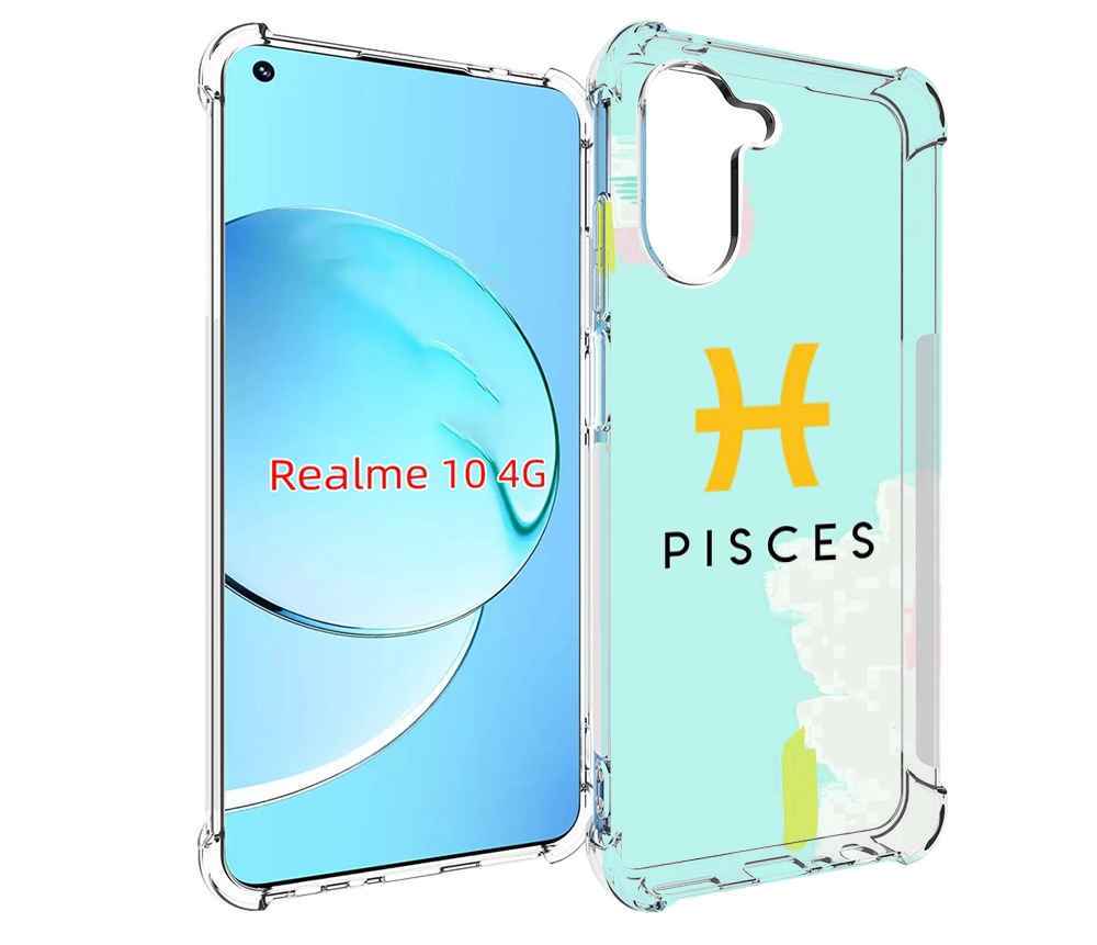 

Чехол MyPads знак-зодиака-рыбы-2 для Realme 10, Прозрачный, Tocco