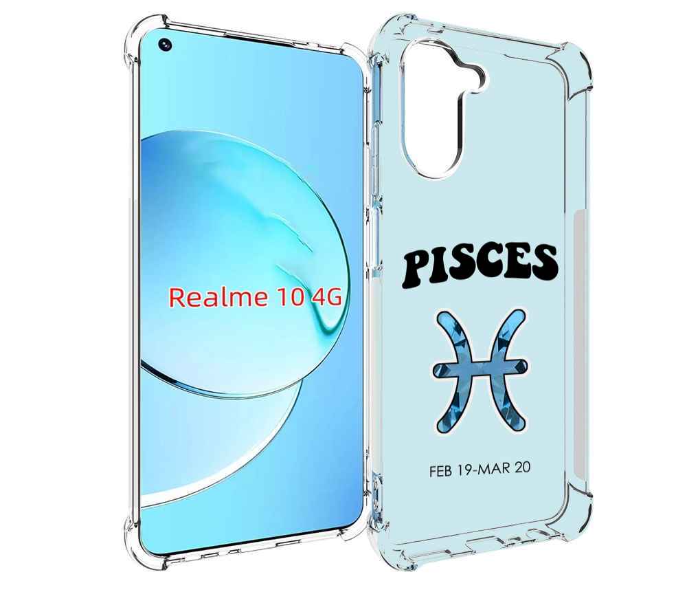 

Чехол MyPads знак-зодиака-рыбы-3 для Realme 10, Прозрачный, Tocco