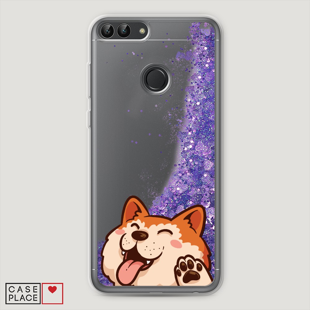

Чехол Awog на Huawei P Smart "Акита-ину машет", Разноцветный, 64092-1