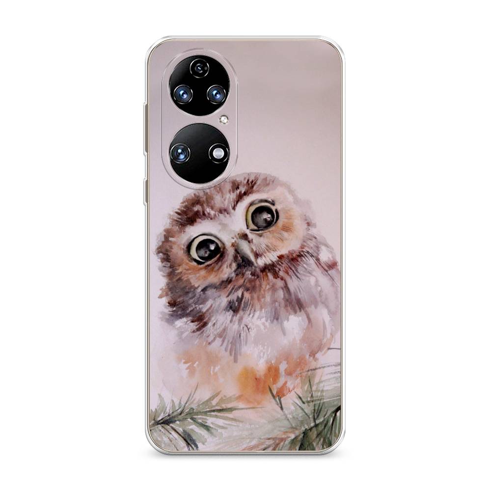 фото Чехол awog "сова для розовом" для huawei p50