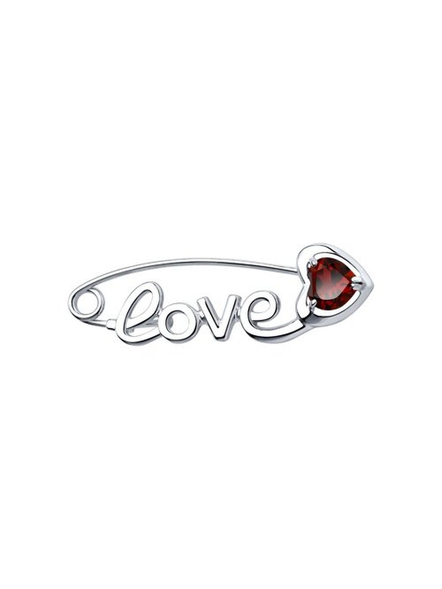 

Брошь из серебра TEO MAORI 892040080, гранат, 892040080