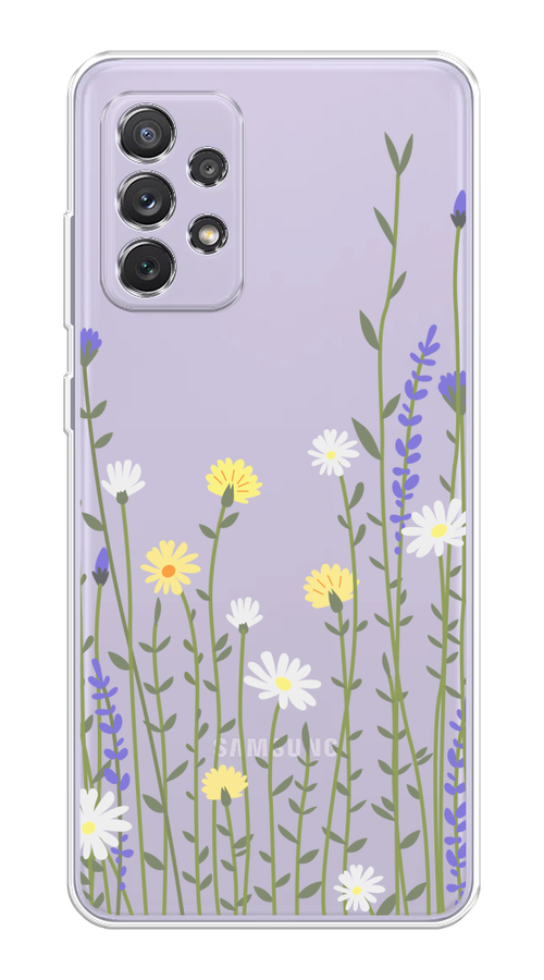 

Чехол на Samsung Galaxy A73 "Ромашка и лаванда", Зеленый;желтый;прозрачный, 2104650-1