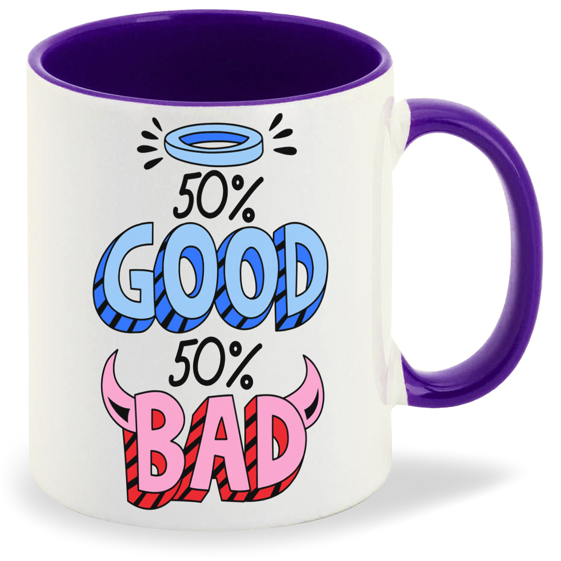 

Кружка CoolPodarok 50 Good 50 Bad, 50 Good 50 Bad