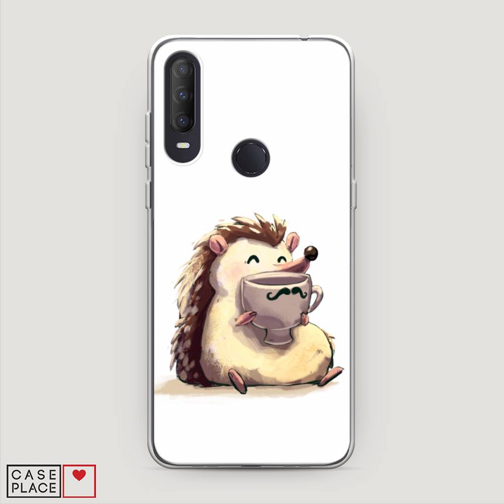 

Чехол Awog на Alcatel 1S (2020) / Алкатель 1S (2020) "Еж кофеман", Разноцветный, 170850-10