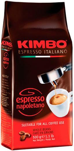 фото Кофе арабика/робуста kimbo espresso napoletano жареный в зернах (%) 90/10 500 г